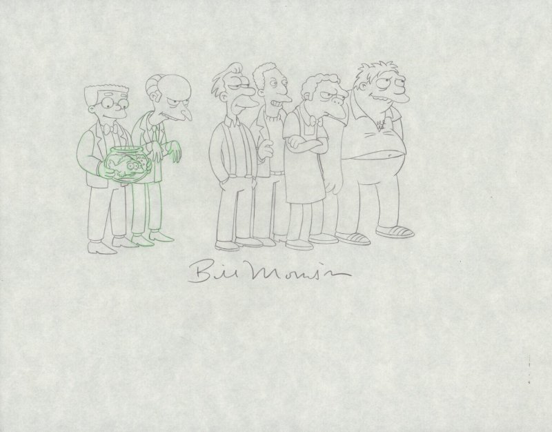 The Simpsons World Title Episode Guide Mr Burns & Smithers Art by Bill Morrison, raw, ungraded comic book — front cover