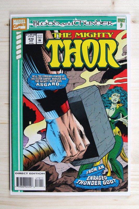 The Mighty Thor #470 (Marvel Comics, 1994), raw comic book in VF/NM 9.0 condition — front cover