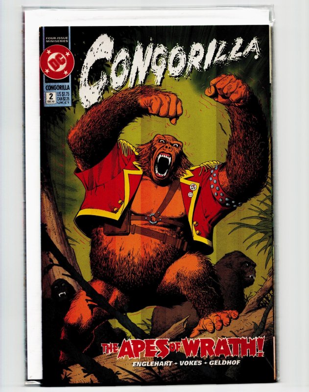 Congorilla #2 (DC Comics, 1992), raw, ungraded comic book — front cover