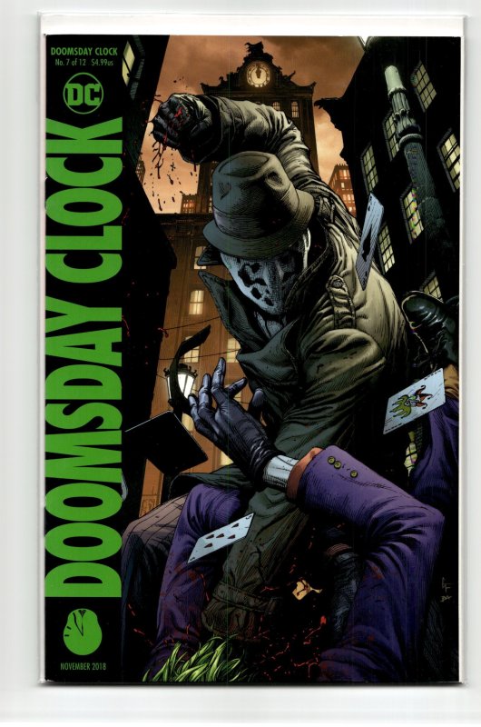 Doomsday Clock #7 (DC Comics, 2018), raw, ungraded comic book — front cover