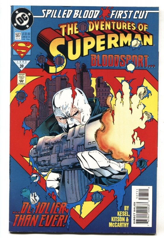 Adventures of Superman #507 - 1993 - DC - VF+ - Comic Book (DC Comics, 1993), raw comic book in VF+ condition — front cover