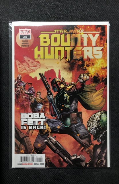 Star Wars: Bounty Hunters #35 (2023), raw, ungraded comic book — front cover
