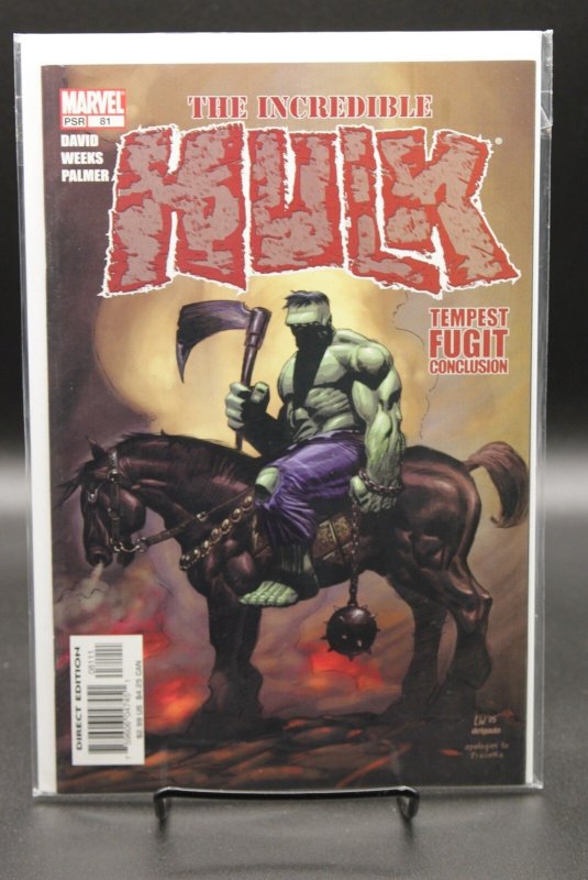Incredible Hulk: Tempest Fugit Conclusion #81 (Marvel Comics, 2005), raw, ungraded comic book — front cover