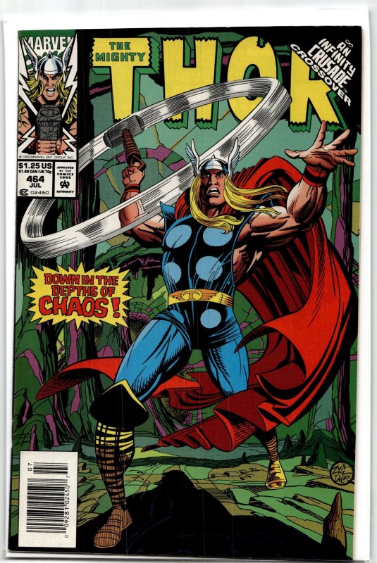 The Mighty Thor #464 (Marvel Comics, 1993), raw, ungraded comic book — front cover