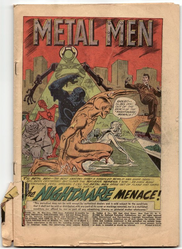 Showcase #38 (DC Comics, 1962), raw, ungraded comic book — front cover