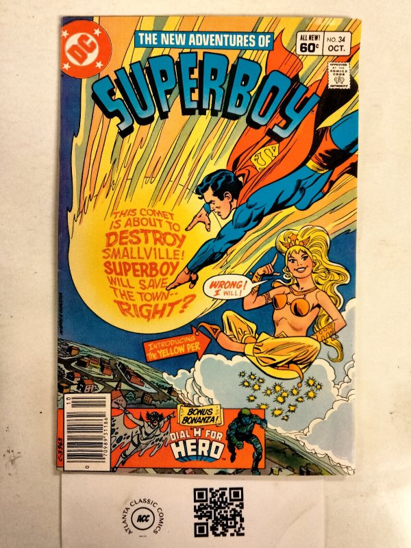 Superboy #34 (DC Comics), raw comic book in VF condition — front cover