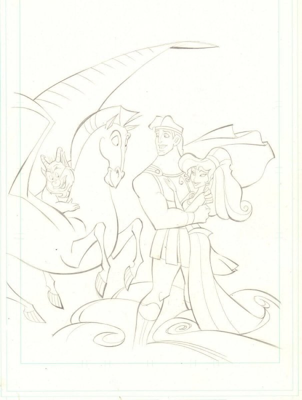 Disney's Hercules Official Comics Movie Adaptation Cover '97 art by Gonzalo Mayo (Marvel Comics, 1997), raw, ungraded comic book — front cover