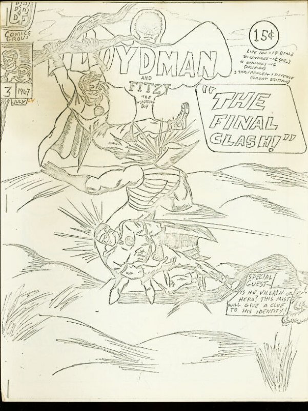 Boydman and Fitzi #3-1967-Batman Parody-Fanzine-Rare Vg/fn, raw comic book in VG/FN condition — front cover