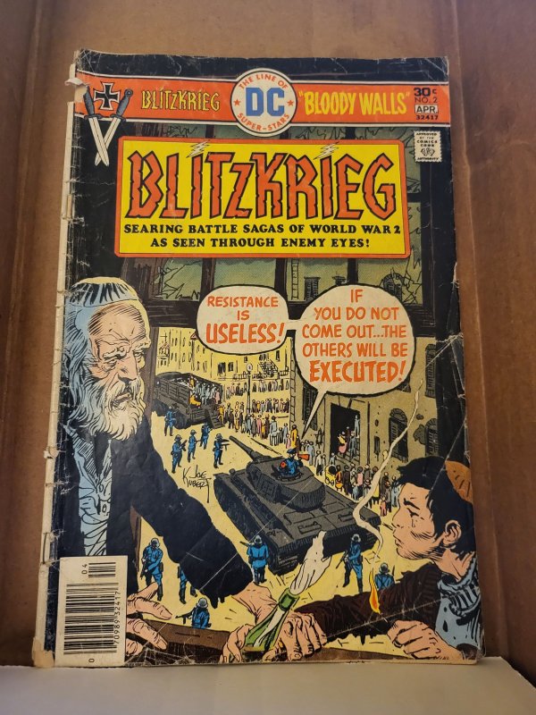 Blitzkrieg #2 (1976), raw, ungraded comic book — front cover