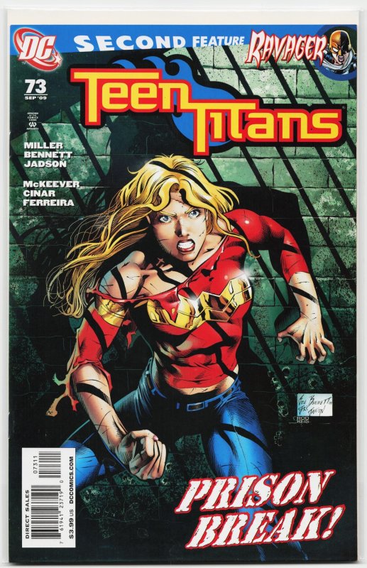 Teen Titans #73 (DC Comics, 2009), raw, ungraded comic book — front cover