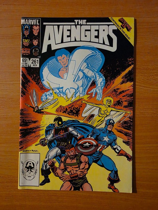 Avengers #261 (Marvel Comics, 1985), raw comic book in NM condition — front cover