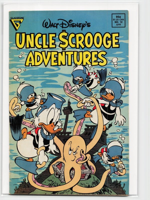 Walt Disney's Uncle Scrooge Adventures #12 (Gladstone, 1989), raw, ungraded comic book — front cover