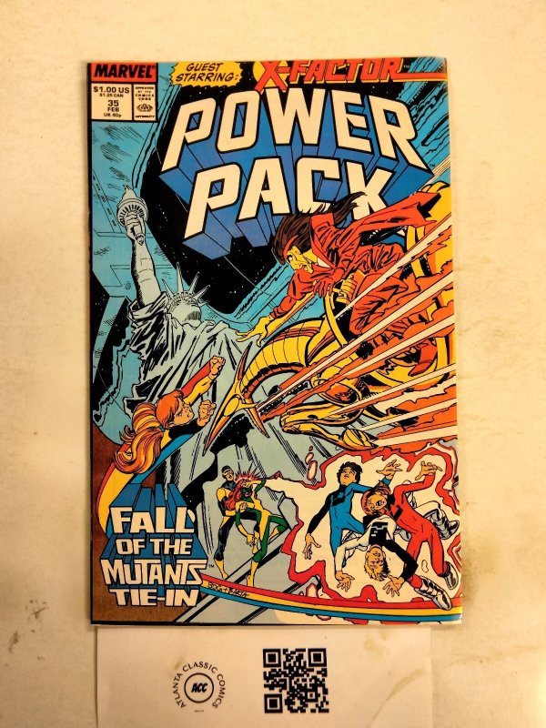 Power Pack #35 (Marvel Comics), raw comic book in NM condition — front cover