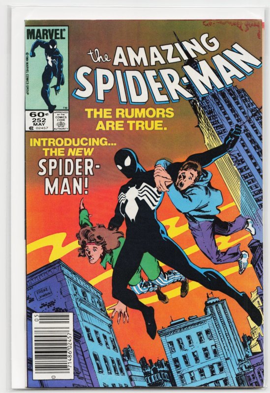The Amazing Spider-Man #252 (Marvel Comics, 1984), raw, ungraded comic book — front cover