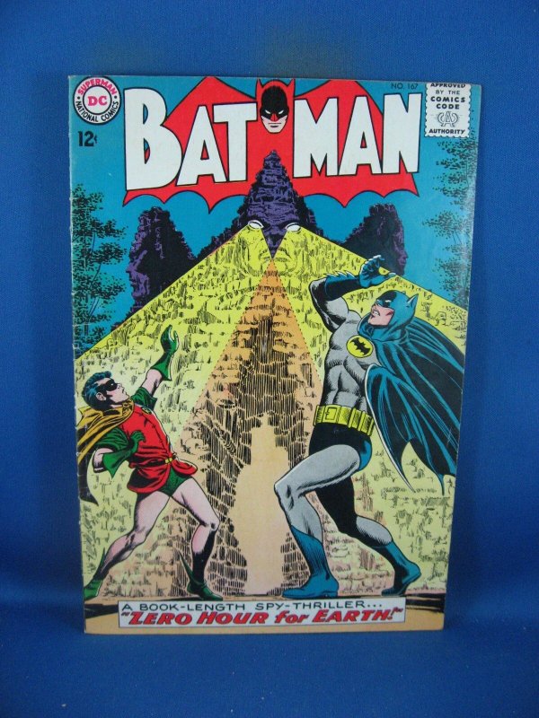Batman #167 (DC Comics, 1964), raw comic book in VG+ condition — front cover