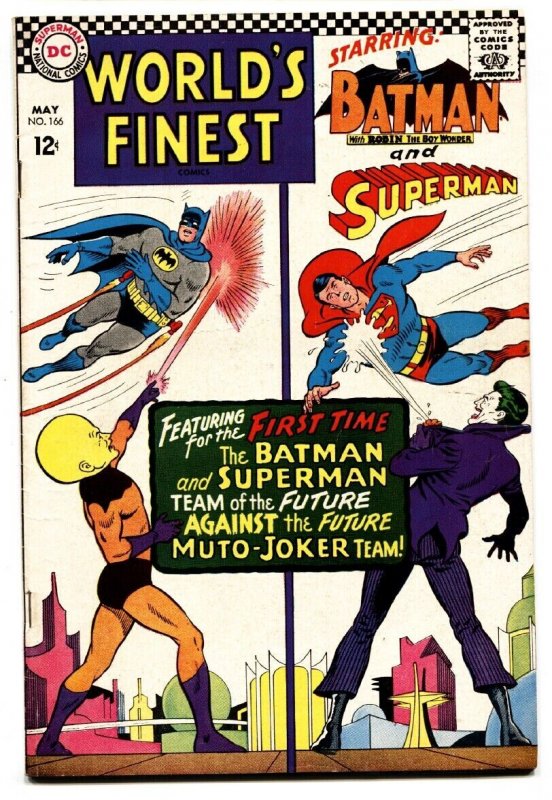 Worlds Finest #166 (DC Comics, 1966), raw, ungraded comic book — front cover