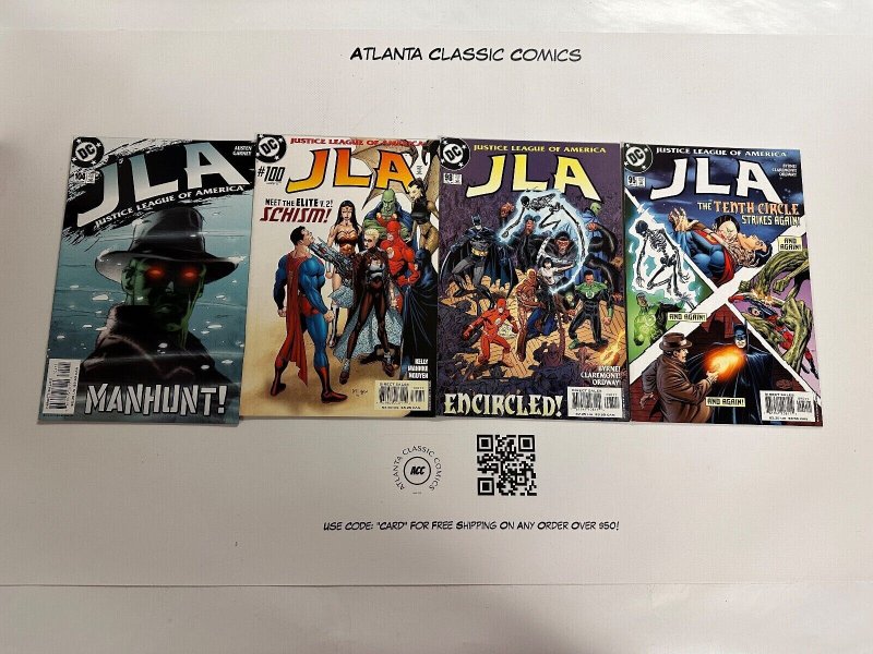 4 Justice League DC Comic Books # 95 98 100 104 Batman Superman Flash 23 CT3, raw, ungraded comic book — front cover