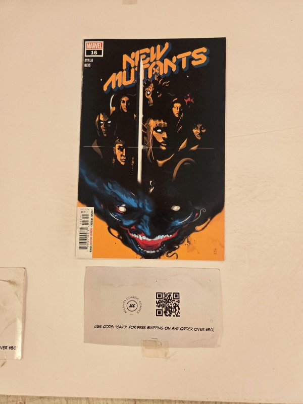 New Mutants #16 (Marvel Comics, 1984), raw comic book in NM condition — front cover