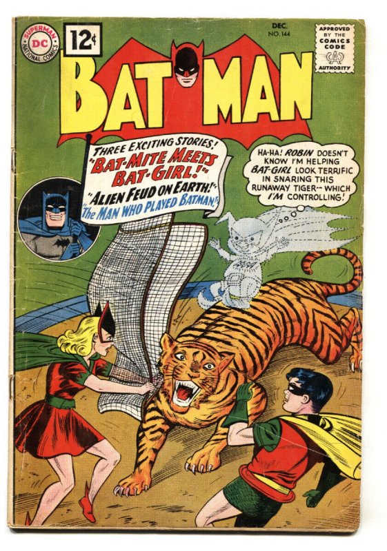 Batman #144 (DC Comics, 1961), raw comic book in VG condition — front cover