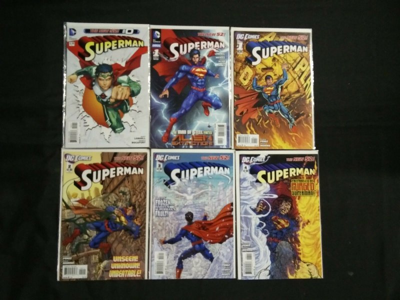 Superman the New 52! Run #0-15 VF - NM, raw comic book in VF condition — front cover