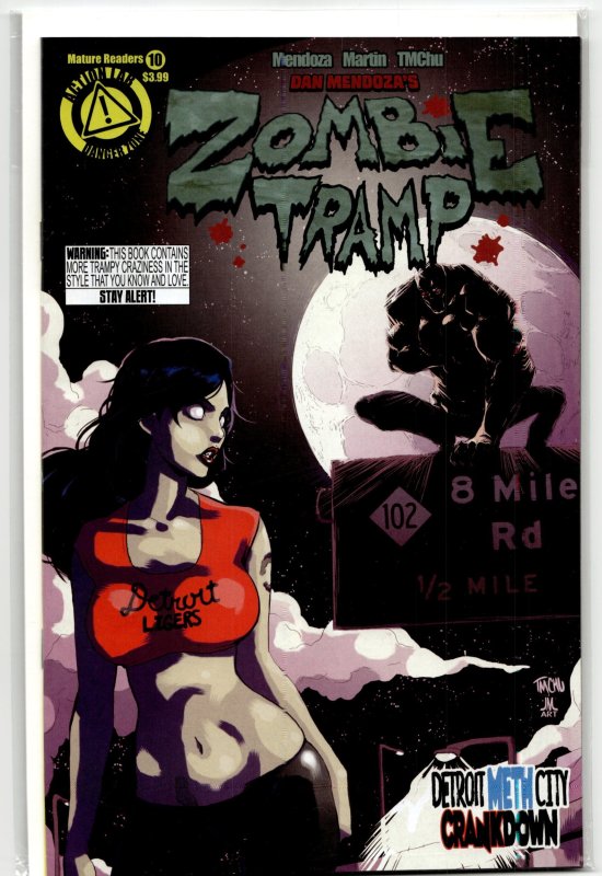 Zombie Tramp #10 (Action Lab Entertainment, 2015), raw, ungraded comic book — front cover