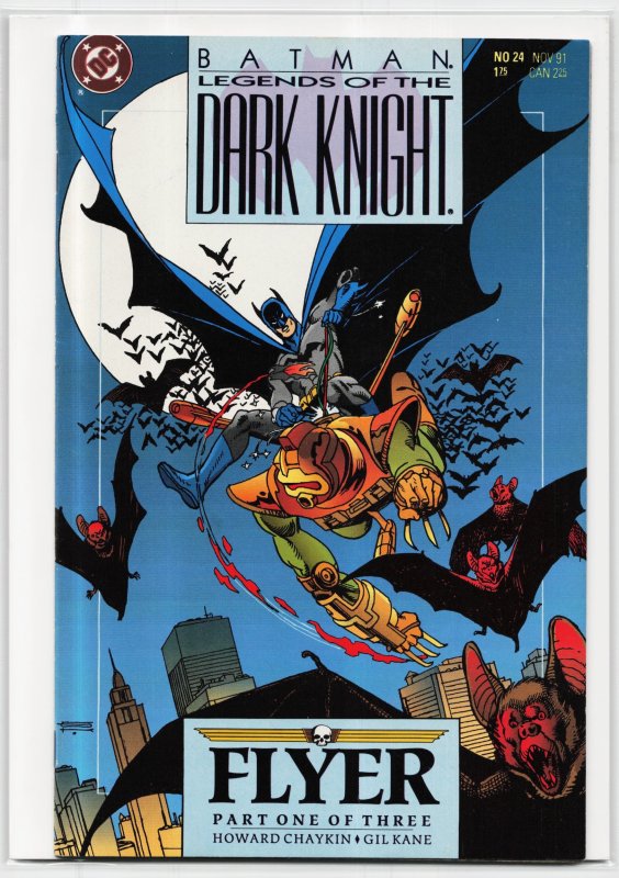 Legends of the Dark Knight #24 (DC Comics, 1991), raw, ungraded comic book — front cover