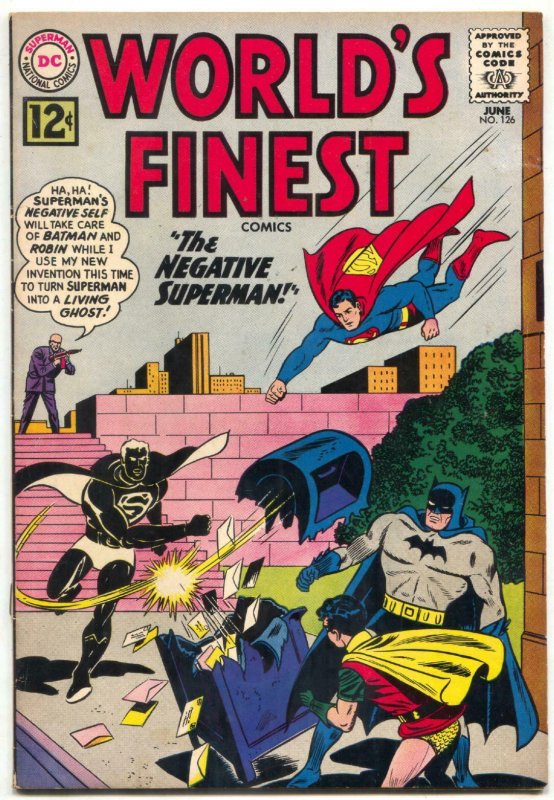 World's Finest #126 (DC Comics, 1962), raw comic book in FN+ condition — front cover