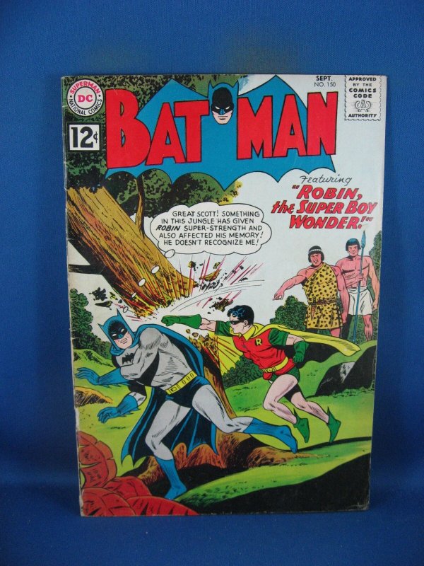 Batman #150 (DC Comics, 1962), raw comic book in VG condition — front cover