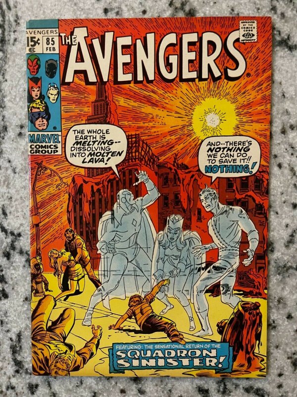 Avengers #85 (Marvel Comics, 1971), raw comic book in NM- condition — front cover