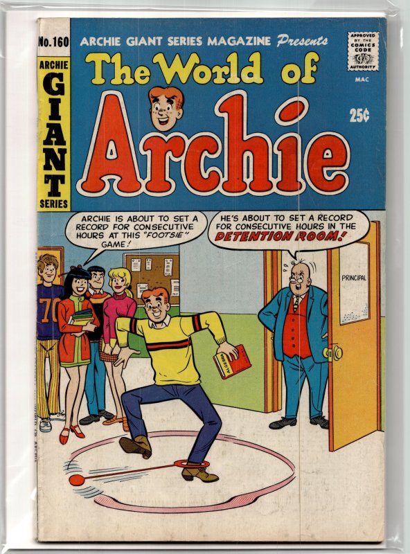 Archie Giant Series Magazine #160 (Archie Comics, 1969), raw, ungraded comic book — front cover