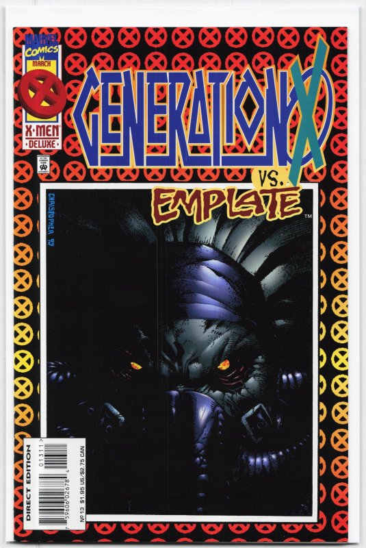 Generation X #13 (Marvel Comics, 1996), raw, ungraded comic book — front cover