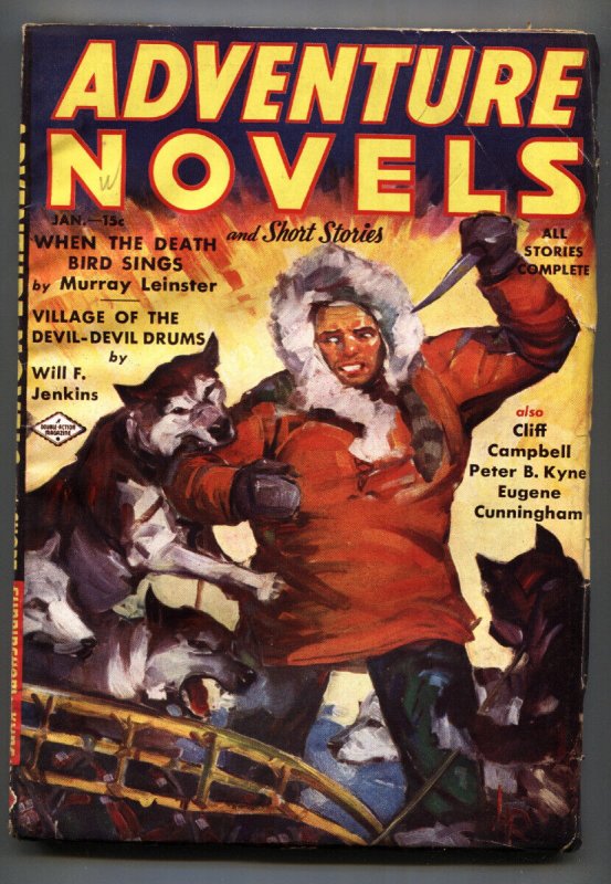 Adventure Novels #1 (1938), raw, ungraded comic book — front cover