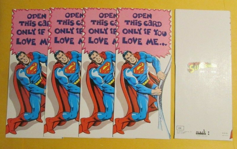 1978 Superman Mark 1 Birthday Greeting NM 9.4 Only if You Love Me LOT of 5 (1978), raw comic book in NM 9.4 condition — front cover