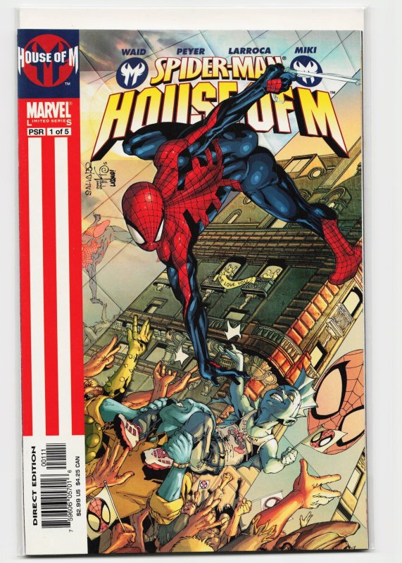 Spider-Man: House of M #1 (2005), raw, ungraded comic book — front cover