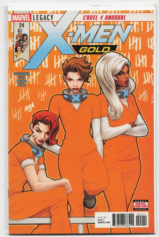 X-Men: Gold #24 (Marvel Comics, 2018), raw, ungraded comic book — front cover