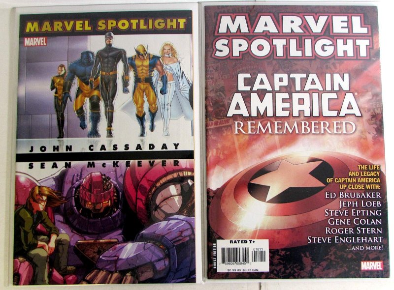 Marvel Spotlight Lot 2 #Cassaday / Mckeever, Captain America Remembered Comics (Marvel Comics), raw, ungraded comic book — front cover