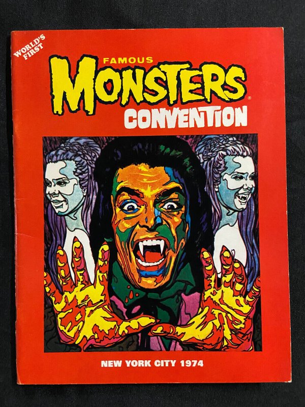 Famous Monsters Convention Guide Book Fn-Vf Signed Gogos, F. Ackerman,ken Kelley, raw comic book in VF condition — front cover