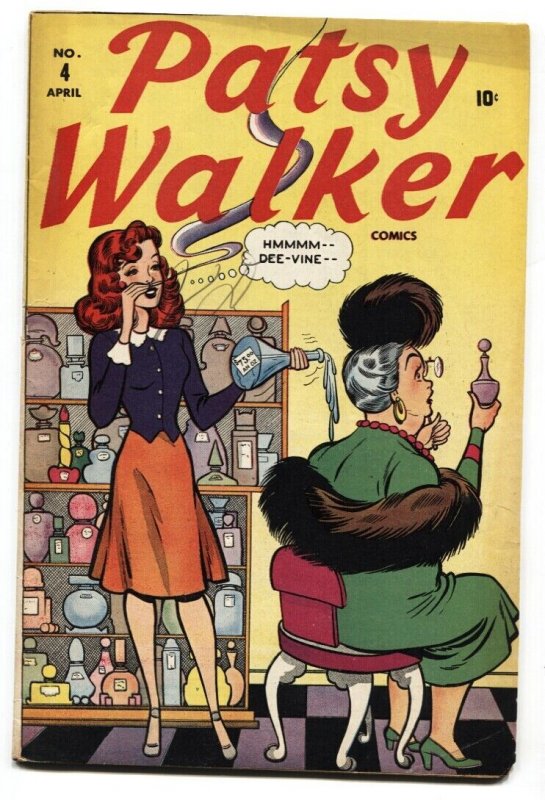 Patsy Walker #4 (Timely Comics, 1946), raw, ungraded comic book — front cover