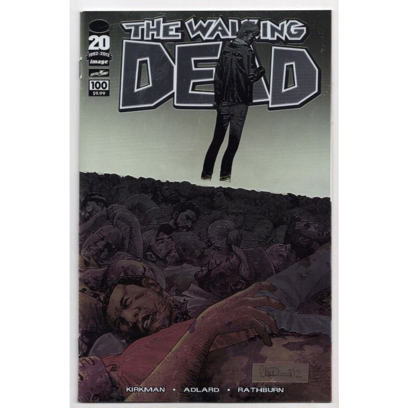 The Walking Dead Issue #100 (2012), raw comic book in NM+ 9.6 condition — front cover