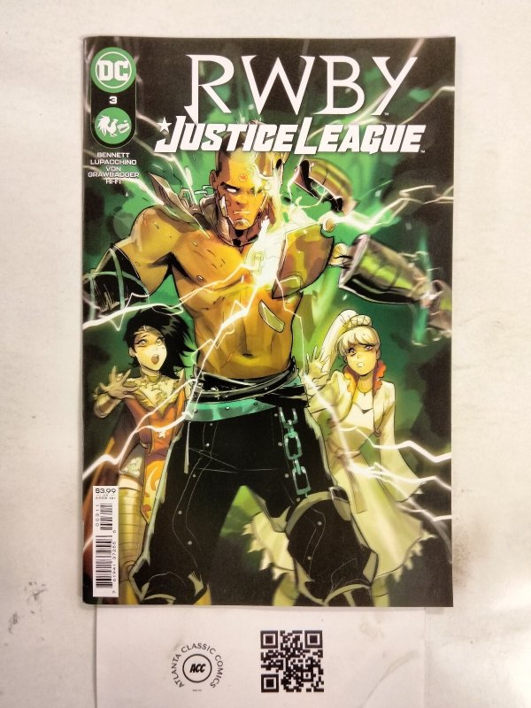 Rwby Justice League #3 (DC Comics), raw comic book in NM condition — front cover