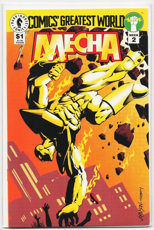 Comics' Greatest World: Golden City #2 (Dark Horse Comics, 1993), raw, ungraded comic book — front cover