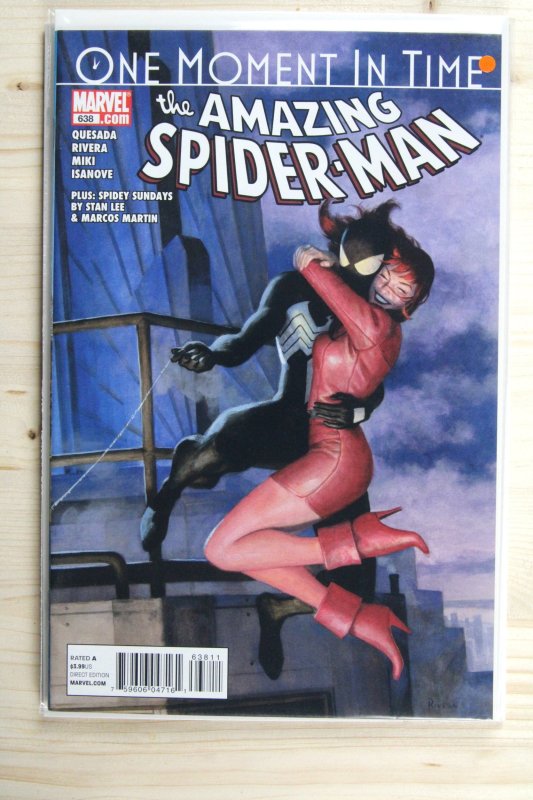 The Amazing Spider-Man #638 (Marvel Comics, 2010), raw comic book in NM 9.4 condition — front cover