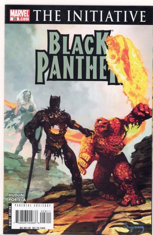 Black Panther #28 (Marvel Comics, 2007), raw comic book in NM 9.4 condition — front cover