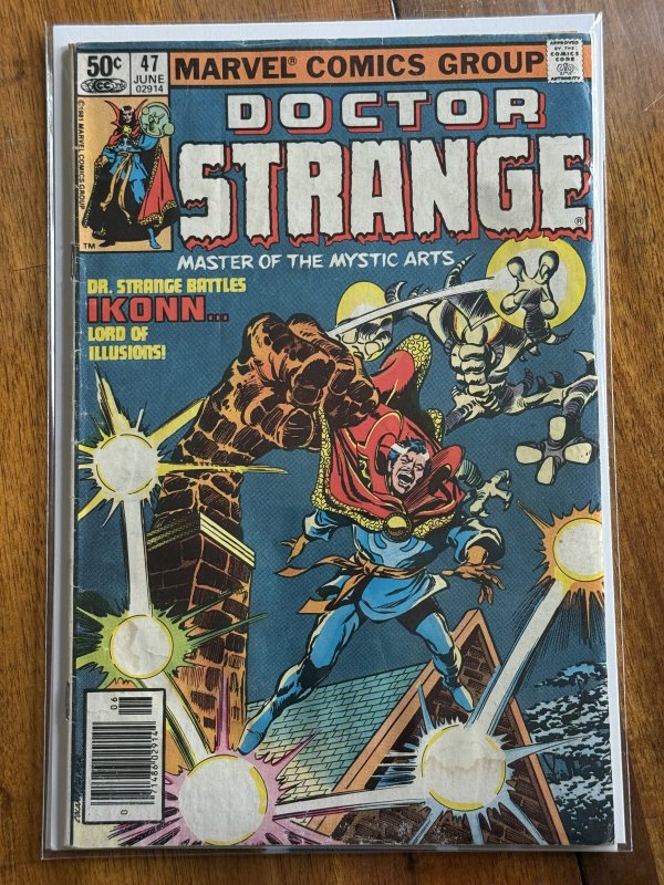 Doctor Strange #47 (Marvel Comics, 1981), raw comic book in VG/FN 5.0 condition — front cover