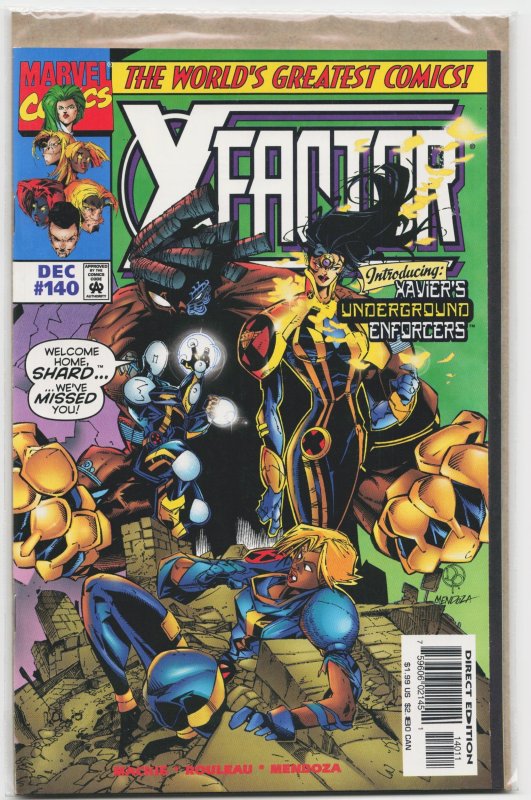 X-Factor #140 (Marvel Comics, 1997), raw, ungraded comic book — front cover