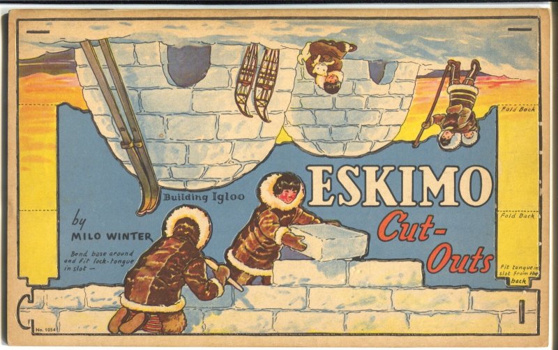 Eskimo Cut-Outs #1054 (1938), raw comic book in VF- condition — front cover