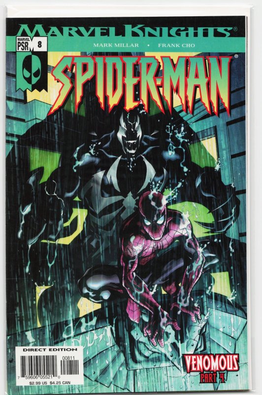 Marvel Knights Spider-Man #8 (Marvel Comics, 2005), raw, ungraded comic book — front cover