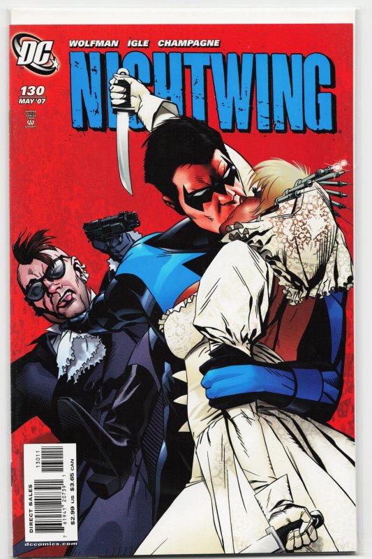 Nightwing #130 (DC Comics, 2007), raw, ungraded comic book — front cover