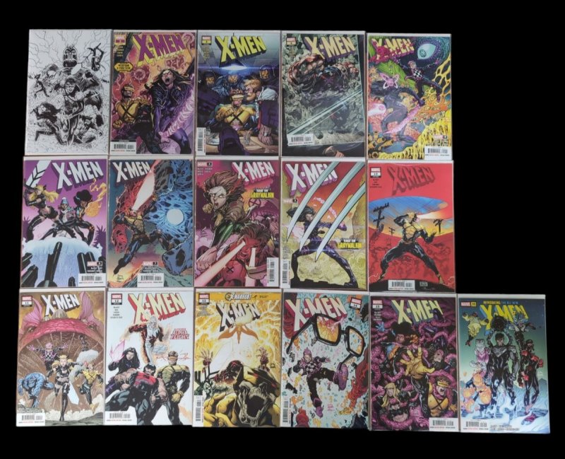 X-Men #1-16 + PX SDCC Variant + 2nd Print MacKay 2024 Marvel Comics Vf/nm (Marvel Comics, 2024), raw comic book in VF/NM condition — front cover