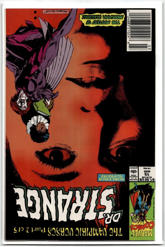Doctor Strange, Sorcerer Supreme #15 (Marvel Comics, 1990), raw, ungraded comic book — front cover